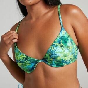 VDM Heidi tropical tree bikini top Sz XS